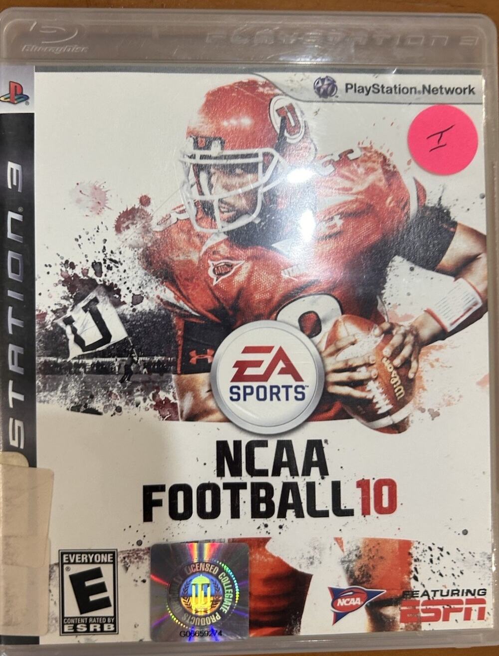 NCAA Football 10 - PlayStation 3 PS3 - Disc and Game